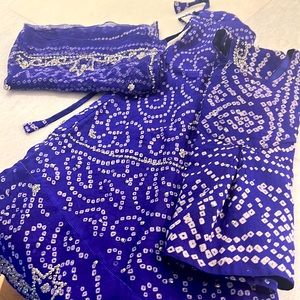 Indian lehenga in blue size 2-7 years